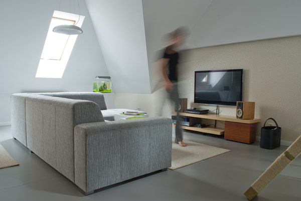 طراحی آپارتمان دوطبقه در لهستان