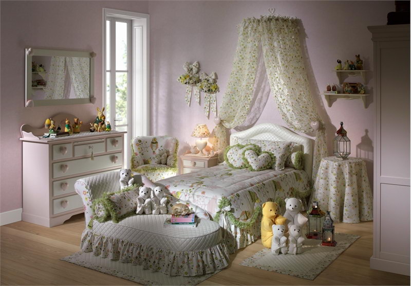 اتاق خواب کلاسیک برای کودکان