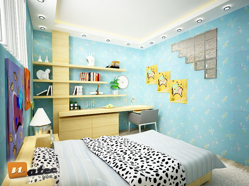 نمونه کار طراحی اتاق خواب کودک